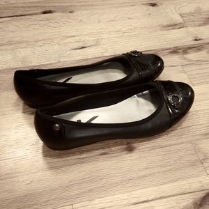 Anne Klein Black Flats